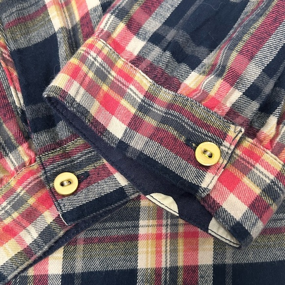 Anthropologie Isabella Sinclair Abilene Plaid Ruffled Henley - Picture 7 of 11